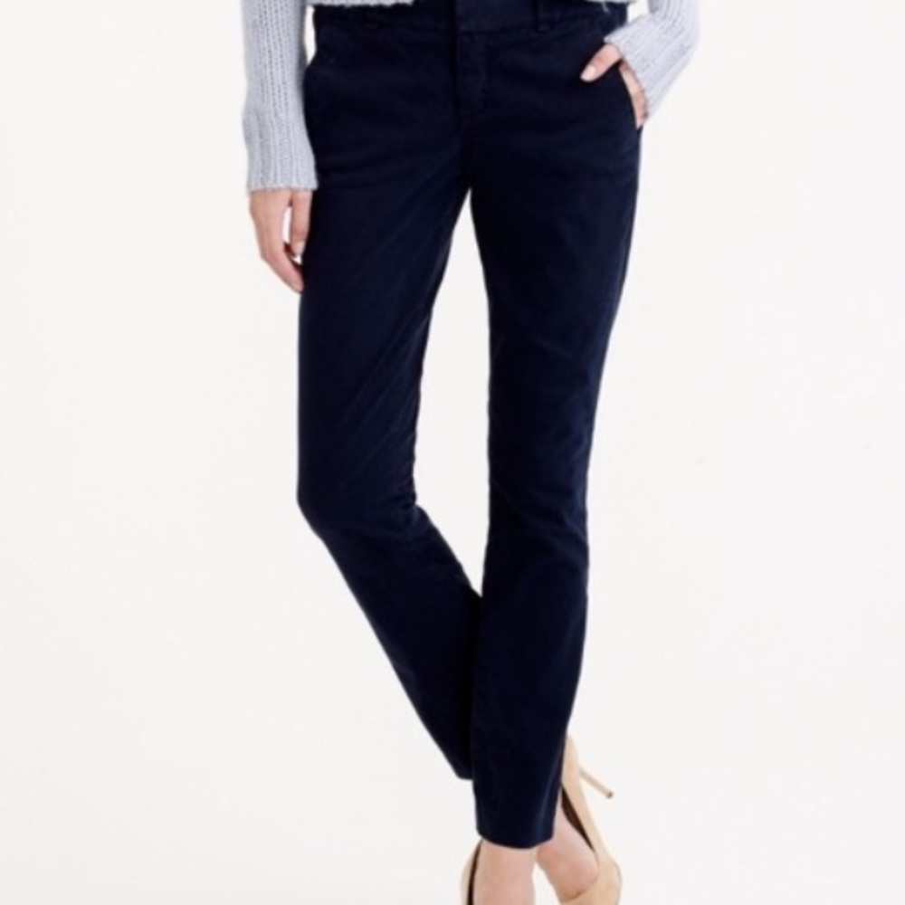 JCrew Frankie Size 0 Stretch Pants in Navy